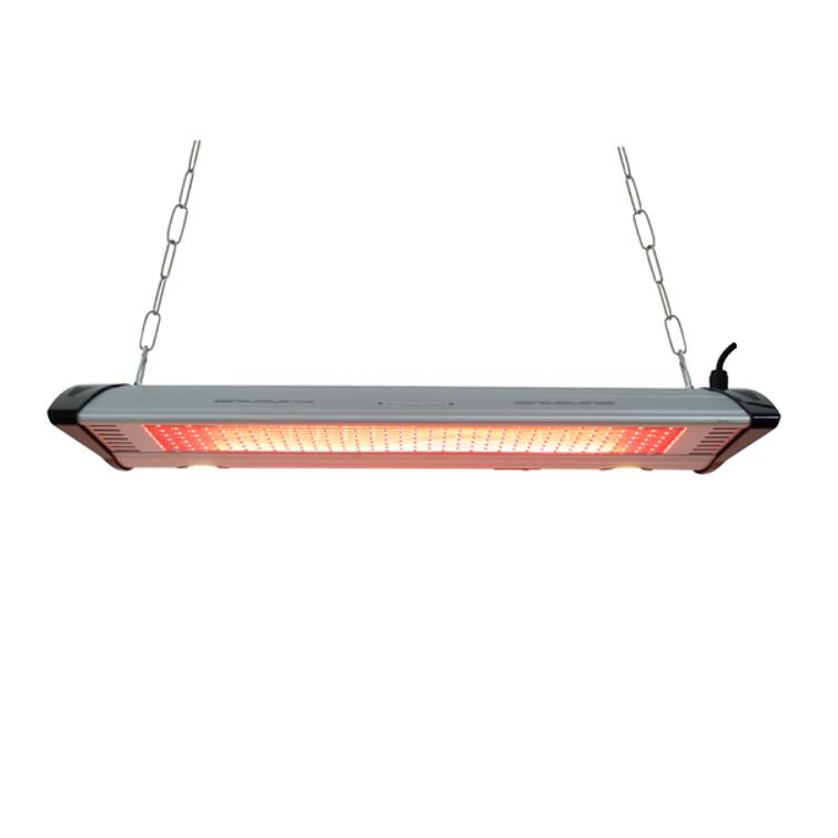 HORTUS Terassilämmitin ripustettava 1000/2000 W, GT, kaukosäätimellä, hopea.