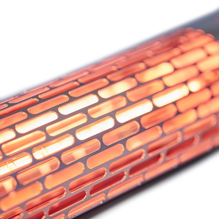 HORTUS Terassilämmitin seinämalli 1500 W, GT, musta.