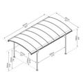 PALRAM Canopia Vitoria carport 5000, gray.