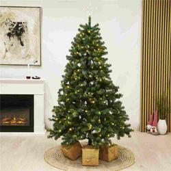 Joulukuusi PVC "ASKE" 210 x 138 cm valoilla NORDIC WINTER
