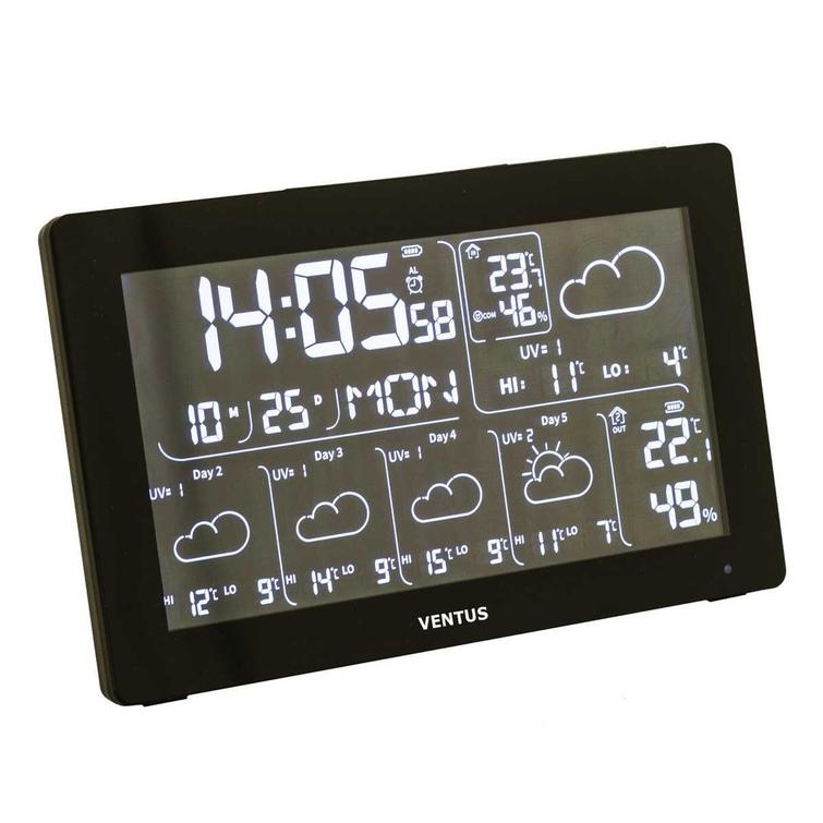VENTUS W225 väderstation, med Wi-Fi-anslutning. 5-dagars väderprognos.