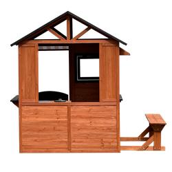 Leikkimökki ruskeaksi petsattu NORDIC PLAY