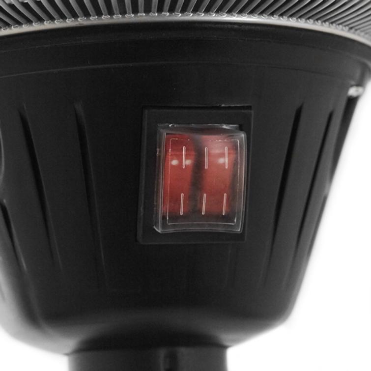 HORTUS Terrassvärmare med justerbar fot 900/1200/2100 W, HA, svart. Leverans från 25.8.