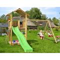 Leikkitorni Jungle Gym Sierra ja swing module + keltainen liukumäki