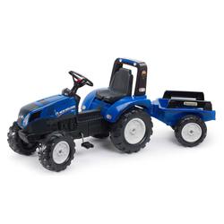 FALK lasten polkutraktori ja peräkärry,  New Holland 3-7 vuotiaille