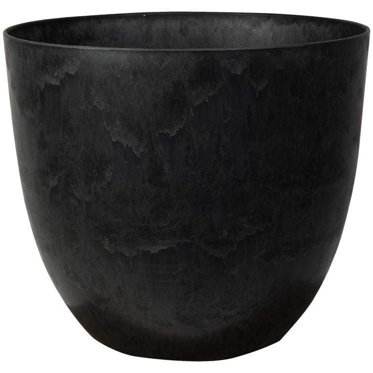 Bola ruukku art stone- Black Ø33 X K29