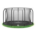 SALTA Trampoline Excellent Ground Ø427 cm, black, including safety net.