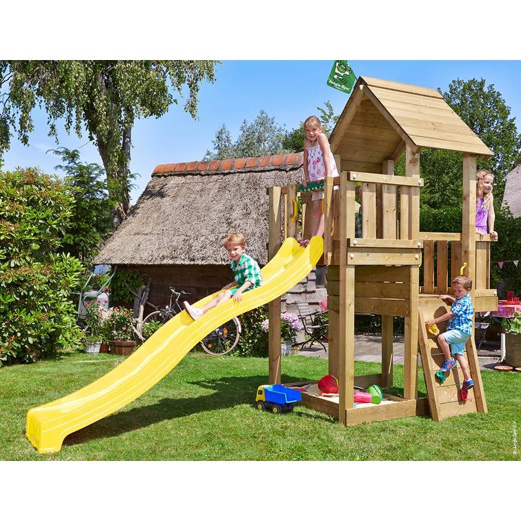 Leikkitornikokonaisuus Jungle Gym Cubby sis. liukum&auml;en