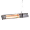 HORTUS Patio heater wall model 500/1000/1500 W, GT, 51 cm, with remote control.