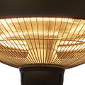 HORTUS Terrassvärmare, hängande 600/1500 W, HA, Ø42 cm, svart.