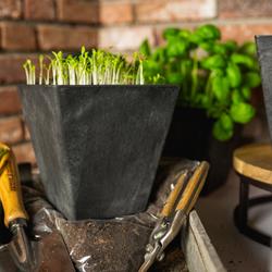 Ella ruukku art stone - Black P15 X L15 X K15