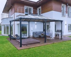 PALRAM Canopia Martinique puutarhapaviljonki 5000, antrasiitti.