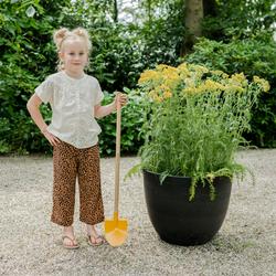 Bola ruukku art stone - Black Ø55 x K45