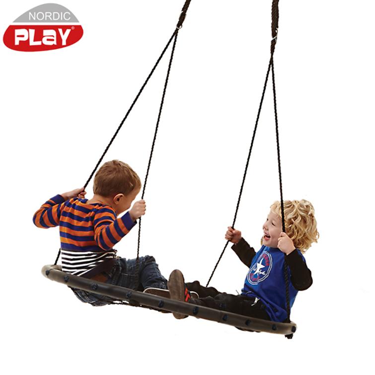 NORDIC PLAY Bird's nest swing 100 cm, black