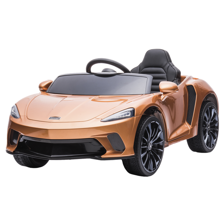 Elbil McLaren GT 12V4.5AH, EVA-d&auml;ck, l&auml;ders&auml;te, BT, spraym&aring;lad kopparf&auml;rgad NORDIC PLAY