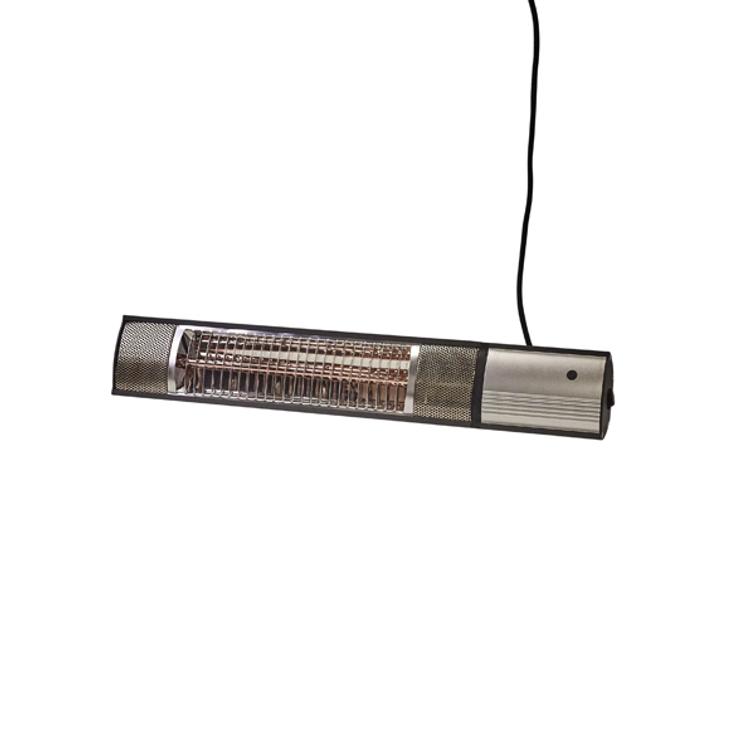 HORTUS Terassilämmitin seinämalli 500/1000/1500 W, 51 cm, kaukosäädin, antrasiitti.