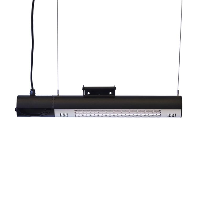 HORTUS Terassilämmitin seinämalli 1500 W, GT, musta, kaukosäätimellä, musta.