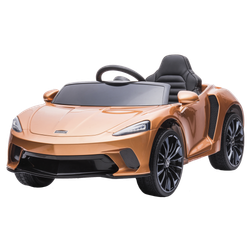 S&auml;hk&ouml;auto McLaren GT 12V4,5AH, EVA-renkaat, nahkaistuin, BT, spraymaalattua kuparia NORDIC PLAY