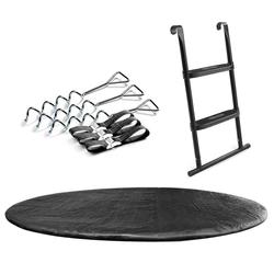 Suojus, tikkaat ja ankkurointisetti 305cm trampoliinille SALTA