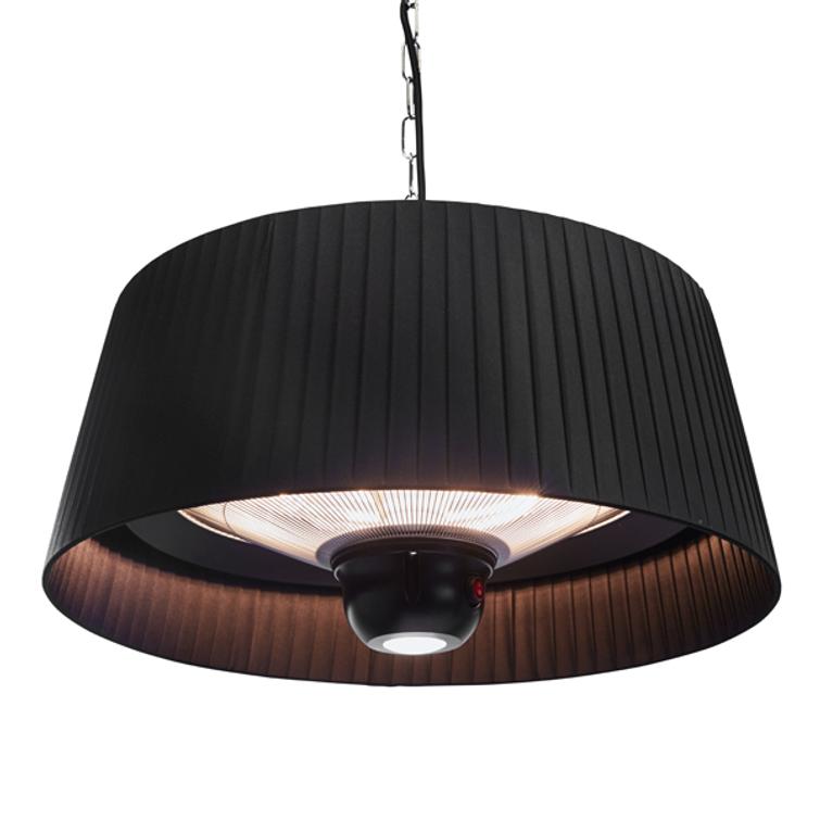 HORTUS Terassilämmitin ripustettava varjostimella 800/1000/1800 W, HA, Ø60 cm.