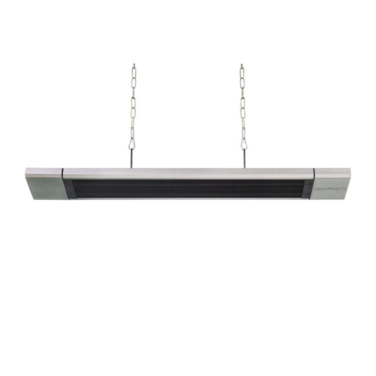 HORTUS Terassilämmitin paneelimalli 900/1800 W, 120 cm, hopea