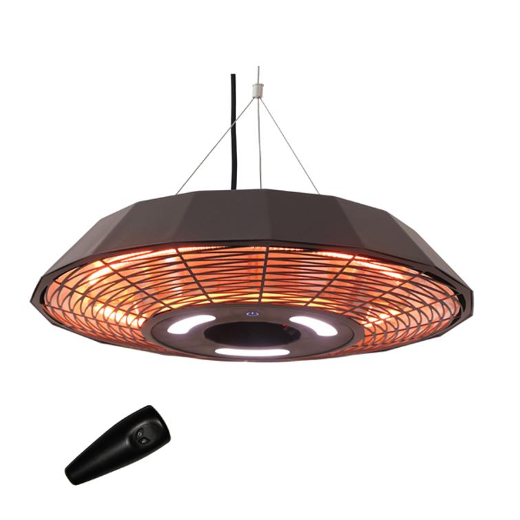 HORTUS Patio heater 211-315 hanging 2000 W, GT, Ø45cm, black.