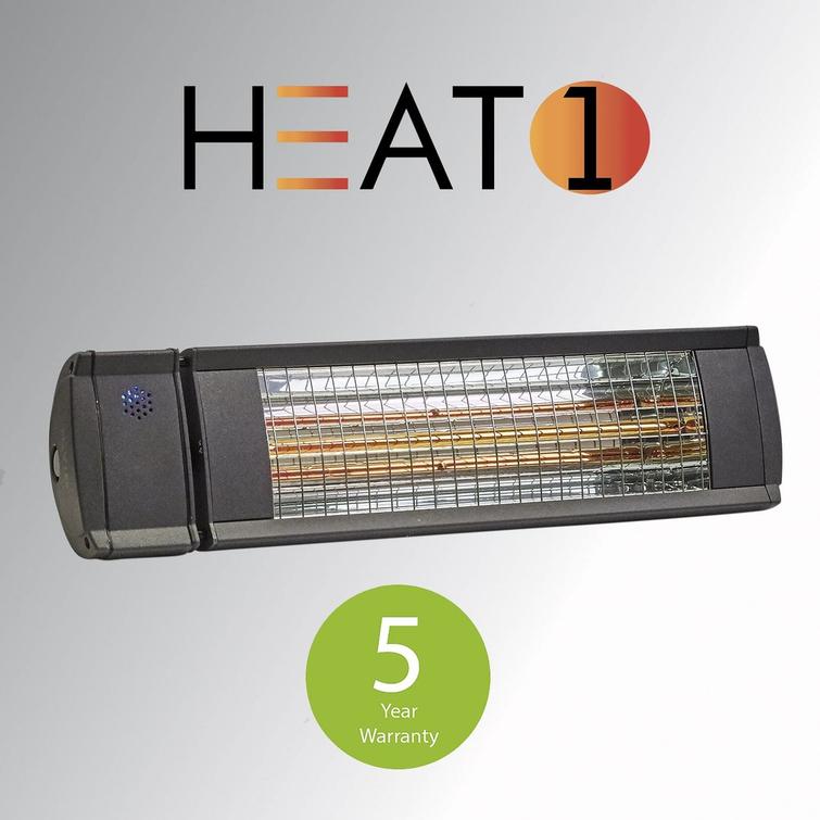 Terrace heater Heat1 Eco High-line 1500W, titanium 212-311.