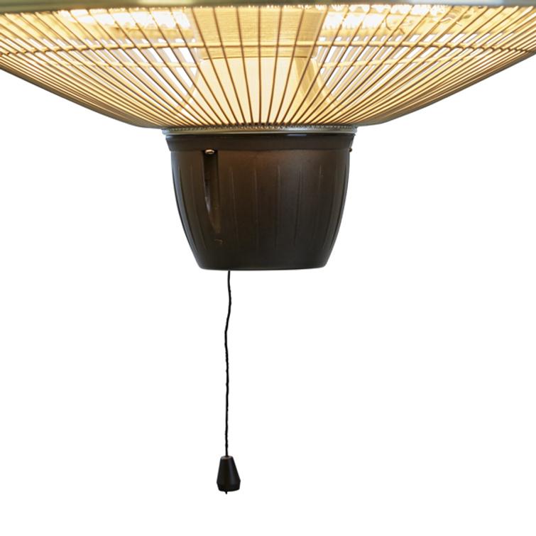 HORTUS Terrassv&auml;rmare, h&auml;ngande 600/1500 W, HA, &Oslash;42 cm, silver.