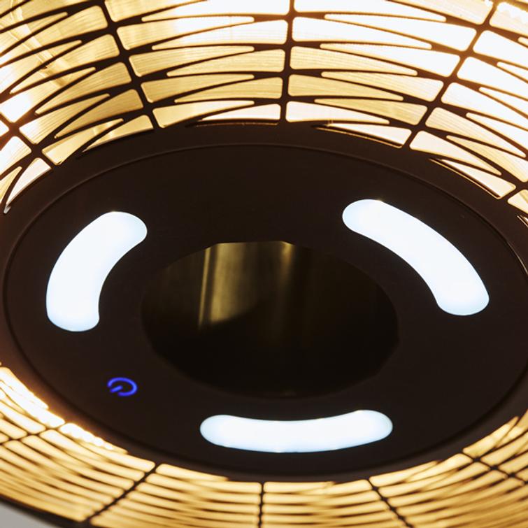 HORTUS Terassil&auml;mmitin 211-315 ripustettava  2000 W, GT, &Oslash;45cm,musta.