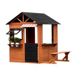 Leikkimökki ruskeaksi petsattu NORDIC PLAY