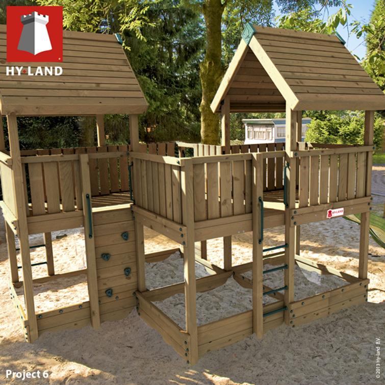 HY-LAND, malli 6, sisältää puuosat. EN1176. Hyväksytty julkisiin kohteisiin.