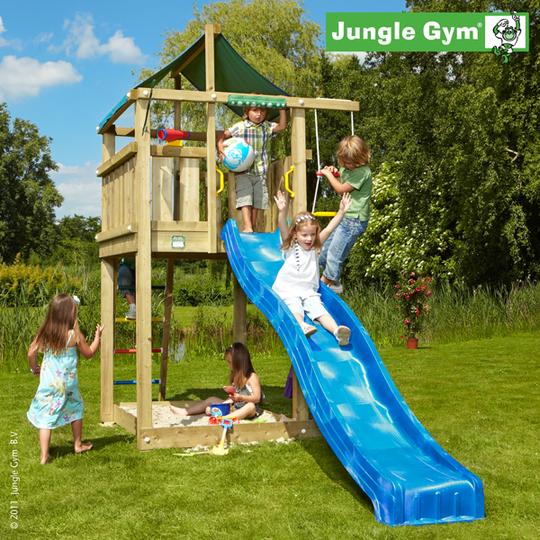 Jungle Gym Lodge leikkitornikokonaisuus sis. liukumäen